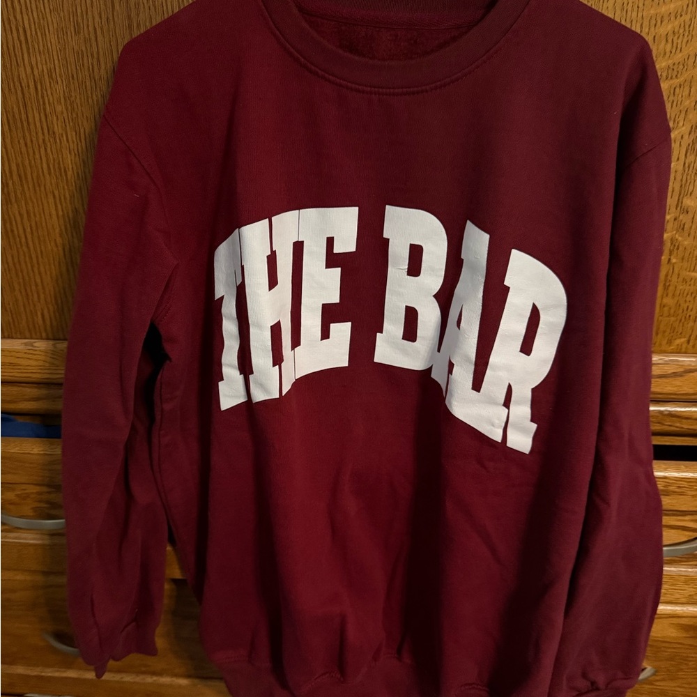 The Bar Maroon Crewneck Sweatshirt